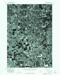 preview thumbnail of historical topo map of Otsego County, MI in 1975
