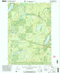 preview thumbnail of historical topo map of Iron County, MI in 1999