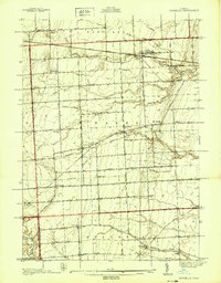 preview thumbnail of historical topo map of St. Clair County, MI in 1939