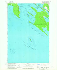 Download a high-resolution, GPS-compatible USGS topo map for Goose Island, MI (1966 edition)