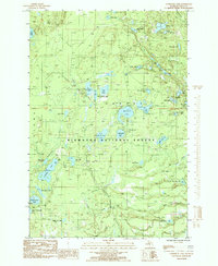 preview thumbnail of historical topo map of Delta County, MI in 1985