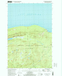 preview thumbnail of historical topo map of Ontonagon County, MI in 1998