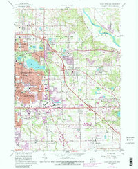 Download a high-resolution, GPS-compatible USGS topo map for Grand Rapids East, MI (1982 edition)