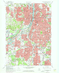 Download a high-resolution, GPS-compatible USGS topo map for Grand Rapids West, MI (1973 edition)