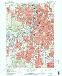 Download a high-resolution, GPS-compatible USGS topo map for Grand Rapids West, MI (1982 edition)
