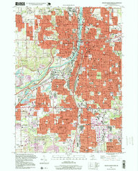 Download a high-resolution, GPS-compatible USGS topo map for Grand Rapids West, MI (1999 edition)