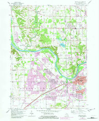 Download a high-resolution, GPS-compatible USGS topo map for Grandville, MI (1982 edition)