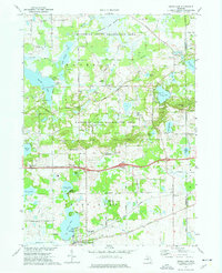 Download a high-resolution, GPS-compatible USGS topo map for Grass Lake, MI (1977 edition)