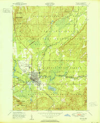 1951 Map of Grayling, MI