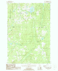 preview thumbnail of historical topo map of Otsego County, MI in 1986