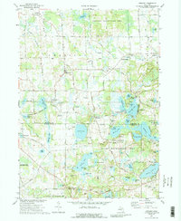 Download a high-resolution, GPS-compatible USGS topo map for Gregory, MI (1989 edition)