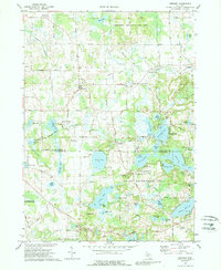 Download a high-resolution, GPS-compatible USGS topo map for Gregory, MI (1989 edition)