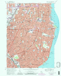 preview thumbnail of historical topo map of Grosse Pointe, MI in 1968