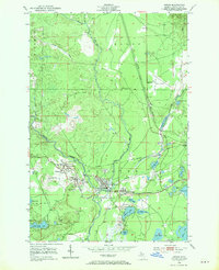 preview thumbnail of historical topo map of Gwinn, MI in 1952