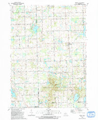 preview thumbnail of historical topo map of Lapeer County, MI in 1991