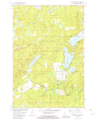 preview thumbnail of historical topo map of Iron County, MI in 1981