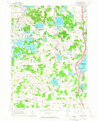Download a high-resolution, GPS-compatible USGS topo map for Hamburg, MI (1967 edition)