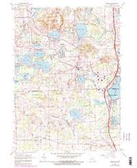 Download a high-resolution, GPS-compatible USGS topo map for Hamburg, MI (1984 edition)