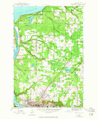 preview thumbnail of historical topo map of Hancock, MI in 1946