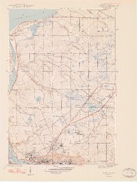 preview thumbnail of historical topo map of Hancock, MI in 1948