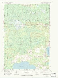 preview thumbnail of historical topo map of Luce County, MI in 1972