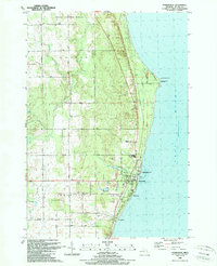 Download a high-resolution, GPS-compatible USGS topo map for Harrisville, MI (1989 edition)