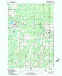 Download a high-resolution, GPS-compatible USGS topo map for Hermansville, MI (1989 edition)