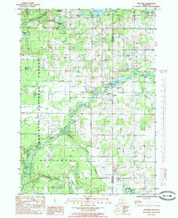 Download a high-resolution, GPS-compatible USGS topo map for Hesperia, MI (1985 edition)