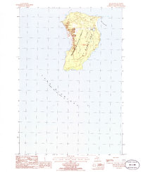 Download a high-resolution, GPS-compatible USGS topo map for High Island, MI (1986 edition)