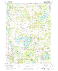 Download a high-resolution, GPS-compatible USGS topo map for Highland, MI (1974 edition)