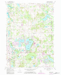 Download a high-resolution, GPS-compatible USGS topo map for Highland, MI (1984 edition)