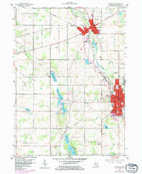 Download a high-resolution, GPS-compatible USGS topo map for Hillsdale, MI (1984 edition)