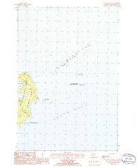 Download a high-resolution, GPS-compatible USGS topo map for Hog Island East, MI (1986 edition)