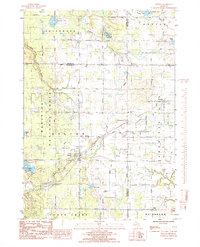 preview thumbnail of historical topo map of Muskegon County, MI in 1985