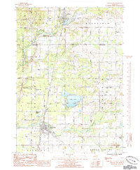 Download a high-resolution, GPS-compatible USGS topo map for Howard City, MI (1985 edition)