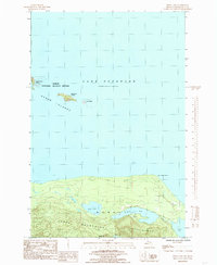 Download a high-resolution, GPS-compatible USGS topo map for Howe Lake, MI (1985 edition)