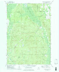 preview thumbnail of historical topo map of Alcona County, MI in 1972