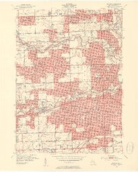 Download a high-resolution, GPS-compatible USGS topo map for Inkster, MI (1954 edition)