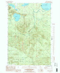 preview thumbnail of historical topo map of Marquette County, MI in 1984
