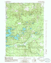 preview thumbnail of historical topo map of Grand Traverse County, MI in 1985
