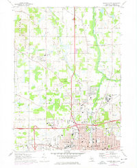 preview thumbnail of historical topo map of Jackson County, MI in 1970