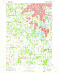 preview thumbnail of historical topo map of Jackson County, MI in 1971