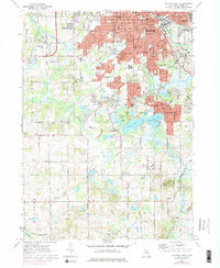 preview thumbnail of historical topo map of Jackson County, MI in 1971