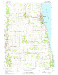 1961 Map of Sanilac County, MI, 1977 Print