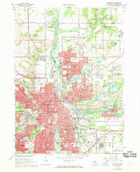 Download a high-resolution, GPS-compatible USGS topo map for Kalamazoo, MI (1969 edition)