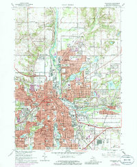 Download a high-resolution, GPS-compatible USGS topo map for Kalamazoo, MI (1986 edition)