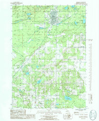 Download a high-resolution, GPS-compatible USGS topo map for Kalkaska, MI (1986 edition)