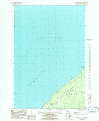 Download a high-resolution, GPS-compatible USGS topo map for Keweenaw Bay NE, MI (1986 edition)