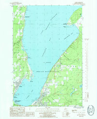 Download a high-resolution, GPS-compatible USGS topo map for LAnse, MI (1985 edition)