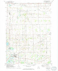 preview thumbnail of historical topo map of Laingsburg, MI in 1972